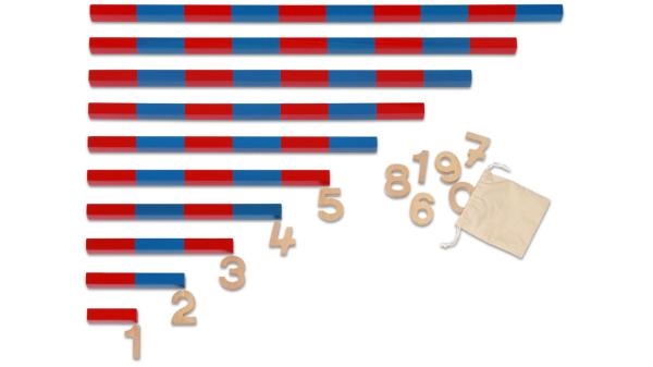 Image sur Barres numériques bicolores Montessori